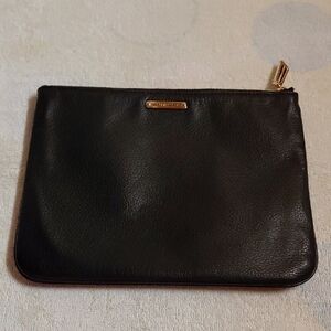 Rebecca Minkoff Black Leather Clutch With Name Detailing